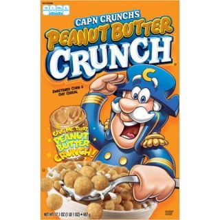 Quaker Cap'n Crunch Peanut Butter Crunch Cereal, 17.1 oz