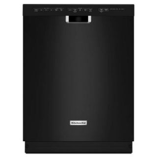 KitchenAid Front Control Dishwasher in Black with Stainless Steel Tub, ProWash Cycle, 46 dBA KDFE104DBL