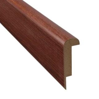 SimpleSolutions 78 3/4 in. x 2 3/8 in. x 3/4 in. Santos Cherry Stair Nose Molding DISCONTINUED 35300