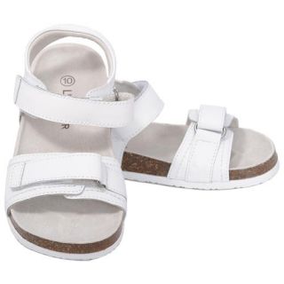 L'Amour Toddler Girls 10 White Soft Footbed Strap Sandals
