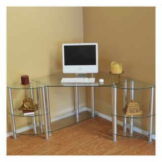 RTA Home And Office Corner Computer Desk with Dual Modular Extenstion