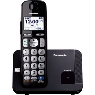 Panasonic KX TGE210B DECT 6.0 1.90 GHz Cordless Phone   Black