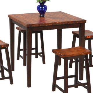 Winners Only Fifth Avenue 5 Piece Square Counter Height Dining Table with 4 Stools   Dining Tables