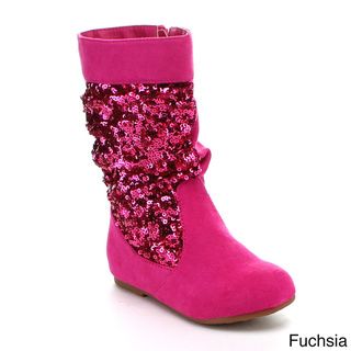 Jelly Beans Toddler Girls Sarago Sequined Mid calf Boots