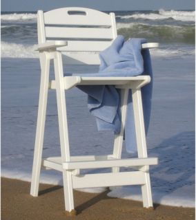 POLYWOOD® Nautical Recycled Plastic 29.5 in. Bar Stool   Outdoor Bar Stools