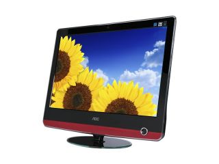 AOC V22 Piano black Glossy 22" 2ms(GTG) HDMI Widescreen WLED Backlight LCD Monitor 280 cd/m2 DC 100000:1 Built in Speakers