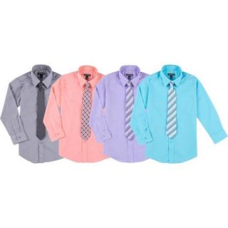 George Boys Special Occasion Dressy Shirts and Tie Set   Your Choice