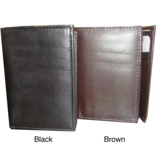 Kozmic Mens Smooth Leather Tri Fold Wallet   Shopping