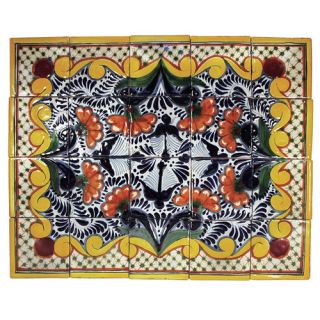 Solistone Mission 6 x 6 Hand Painted Ceramic Decorative Tile in