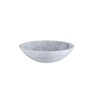 RYVYR Stone Vessel Sink in Carrara White MAVE170CWT