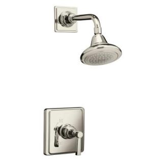 KOHLER Pinstripe 1 Handle Shower Faucet Trim in Vibrant Polished Nickel (Valve Not Included) K T13134 4A SN