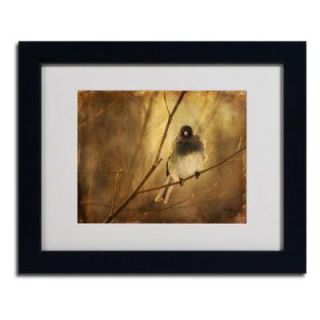 Trademark Fine Art 11 in. x 14 in. Backlit Birdie Being Buffeted Matted Framed Art LBr065 B1114MF