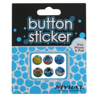INSTEN Button Stickers for Apple iPhone 5 iPod touch/ iPad 4/ Mini