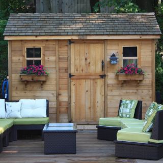 Outdoor Living Today Cabana 12 Ft. W x 8 Ft. D Wood Garden Shed