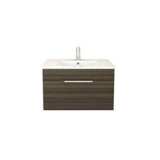 Cutler Kitchen & Bath Textures Collection 30 in. W Vanity in Spring Blossom with Acrylic Sink in White FV SB30