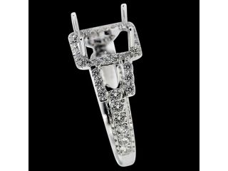 2 carat diamonds semimount mounting ring white gold jewelry semimounts