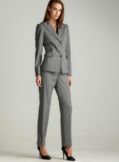 Tahari Grey Tab Side Pantsuit   14866352   Shopping   The