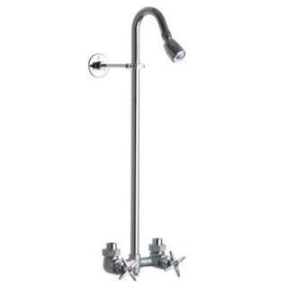 Chicago Faucets Exposed 1 Spray 1 5/8 in. Showerhead with Shower Fitting in Chrome 752 RCF
