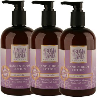Aromaland Lavender 12 ounce Body Lotion (Pack of 3)  