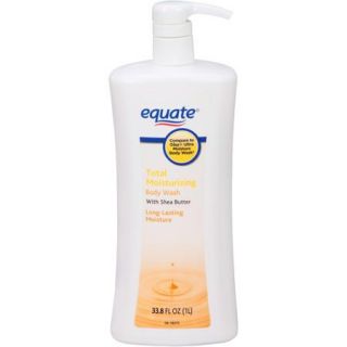 Equate Total Moisturizing Body Wash with Shea Butter, 33.8 fl oz