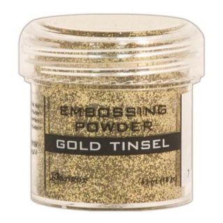 Embossing Powder 1Oz Jar Gold Tinsel