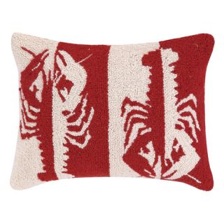 Double Colorway Lobsters Hook Wool Lumbar Pillow