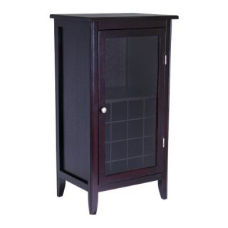 Winsome Cabinet with Glass Door   Wine