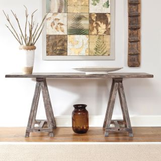 Signature Design By Ashley Rustic Accents Rectangular Brown Console Table   Console Tables