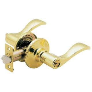 Faultless Wave Polished Brass Entry Lever LYE700B F
