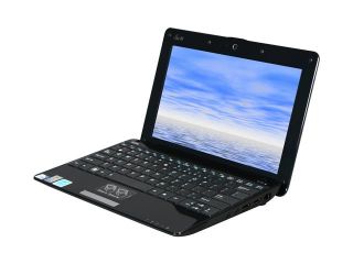 ASUS Eee PC 1005HA PU1X BK Black Intel Atom N280(1.66 GHz) 10.1" WSVGA 1GB Memory 160GB HDD Netbook