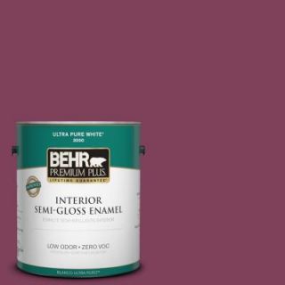 BEHR Premium Plus Home Decorators Collection 1 gal. #HDC WR14 12 Cheerful Wine Semi Gloss Enamel Interior Paint 330001