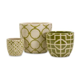 Lattice Containers   Set of 3   Planters