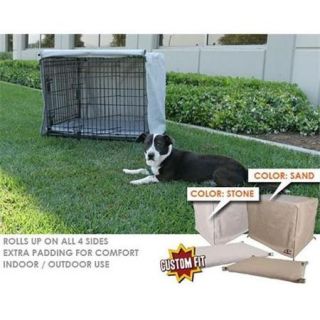 Animated Pet SG 046 05 Custom Fit Crate Cover & Pad Set Fits 36 x 23 x 25 Precision Pet Provalu crates  Stone Grey Color