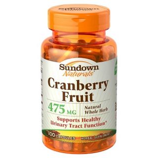 Sundown Naturals Cranberry Fruit 475 mg Capsules   100 Count