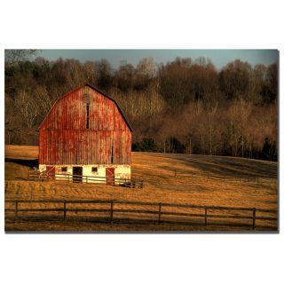 Lois Bryan Old Barn on Stormy Afternoon Canvas Art