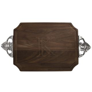 Monogrammed Walnut Cutting Board with Handles  ™ Shopping