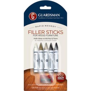 Guardsman Wood Repair Filler Sticks with Sharpener, 5 count