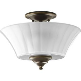 Progress Lighting Melody Collection Oil Rubbed Bronze 2 light Semi flushmount DISCONTINUED P2940 108
