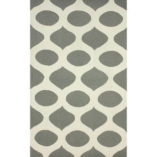 nuLOOM Handmade Modern Trellis Grey Wool Rug (76 x 96)   15812549