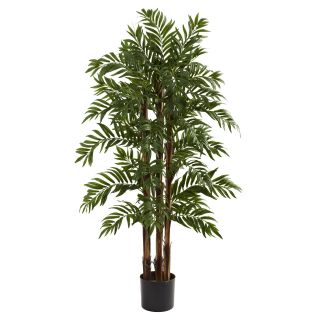 Nearly Natural 4 ft. Parlour Silk Palm Tree   Silk Trees and Palms
