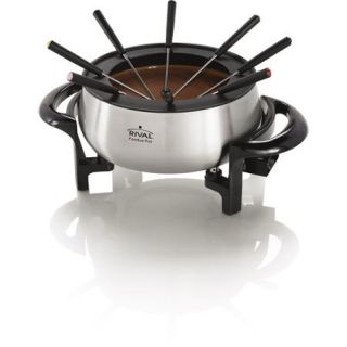 Oster FPSTFN7710 3 1/2 Quart Fondue Pot with Forks, Stainless Steel