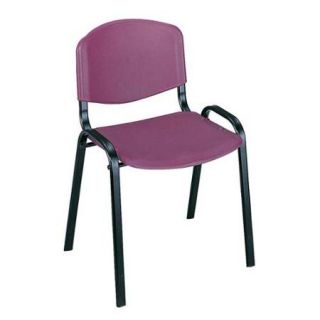 Stackable Chair in Burgundy Finish   Set of 4