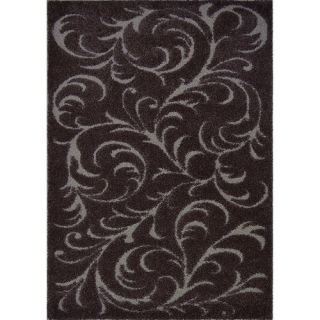 Three Posts Canyon Contemporary Floral Brown Area Rug