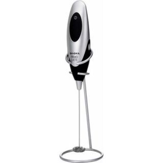 BonJour(r) Coffee Hand Held Battery Operated Beverage Whisk / Milk Frother, Silver, Primo Latte(tm)