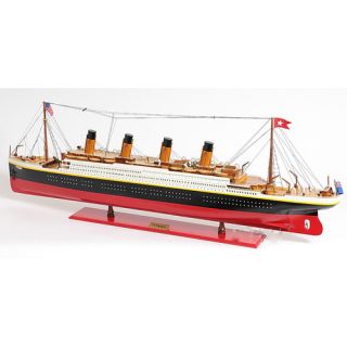 Old Modern Handicrafts X Large Titanic Painted Model Boat