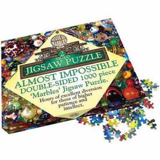 Almost Impossible Double sided Marble Jigsaw Puzzle, 1000 Pieces