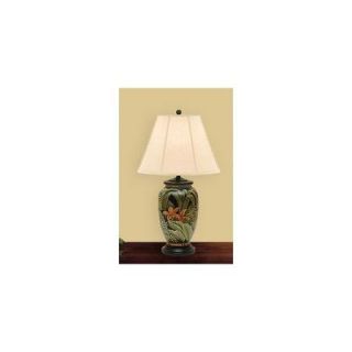 JB Hirsch Home Decor Palm Leaves 27'' H Table Lamp with Empire Shade