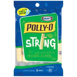 Kraft Natural Cheese Snacks Polly O String Cheese, 16ct