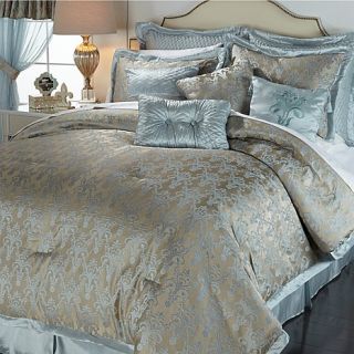Highgate Manor Noble Crest 20 piece Comforter Set   Blue   7635657