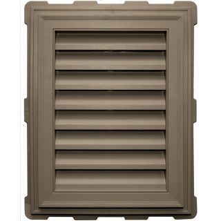 Builders Edge 20.2 in x 26.2 in Clay Rectangle Vinyl Gable Vent